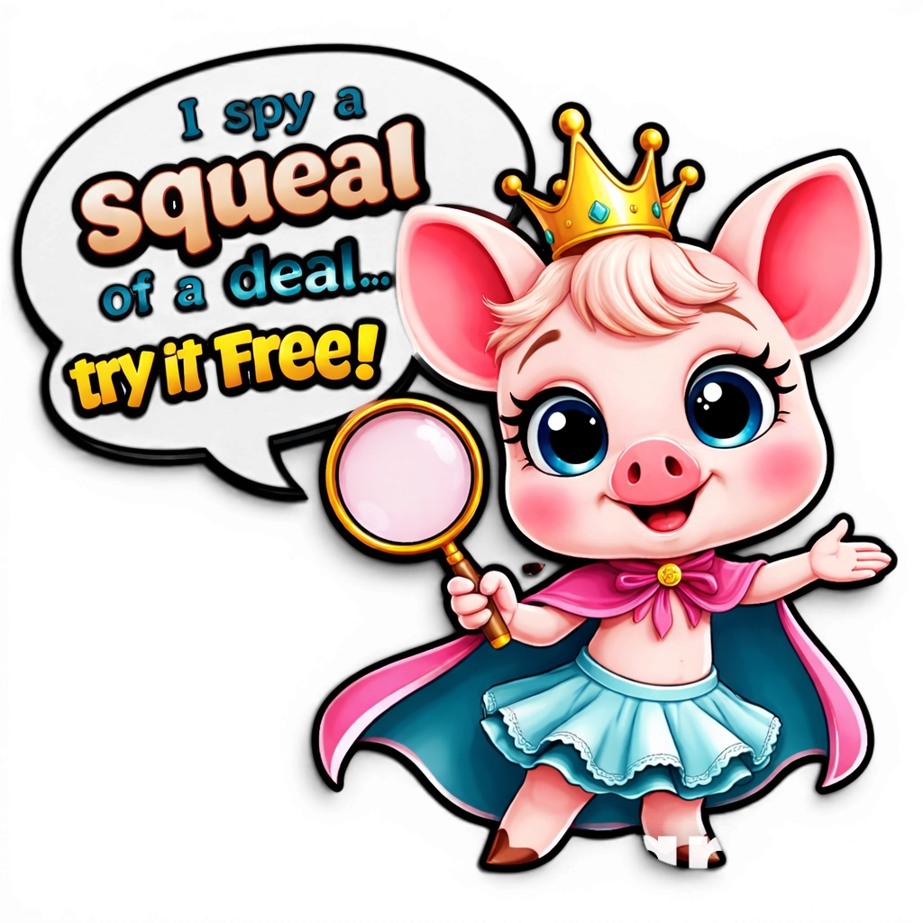 I spy a squeal of a deal — try it free!